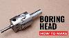 Vertex Boring Head 100mm Metric Graduations 30 Int Shank M12